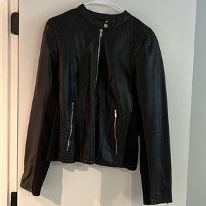 Faux leather jacket